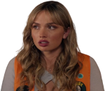 Natalie Alyn Lind Halloween Store 2026 Orange Vest - Image 2
